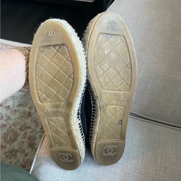 Authentic Chanel espadrilles flat shoes slip-ons - Picture 11 of 11